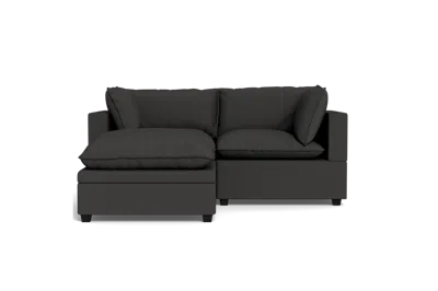 Albany Park Kova Pillow Cushion Sofa 86" + Ottoman In Gray