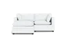 Albany Park Kova Pillow Cushion Sofa 86" + Ottoman In White
