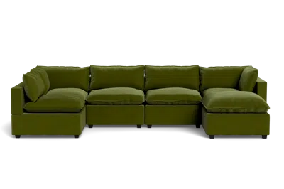 Albany Park Kova Pillow Cushion U-shape In Green