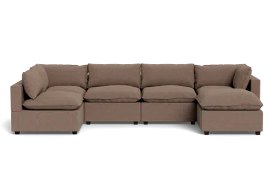 Albany Park Kova Pillow Cushion U-shape In Brown