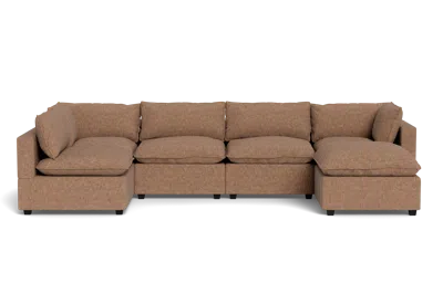 Albany Park Kova Pillow Cushion U-shape In Brown