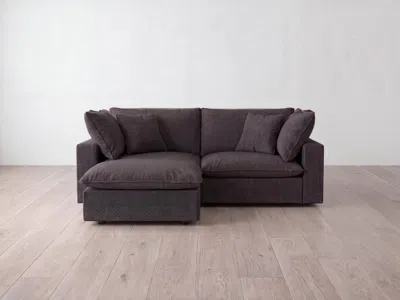 Albany Park Kova Pillow Modular 2-piece Sofa + Ottoman In Black