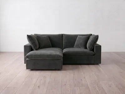 Albany Park Kova Pillow Modular 2-piece Sofa + Ottoman In Black