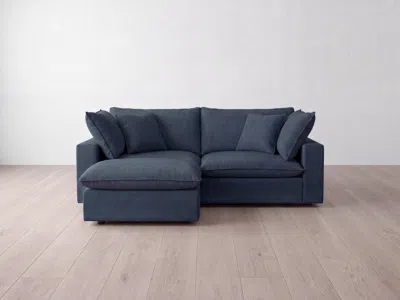 Albany Park Kova Pillow Modular 2-piece Sofa + Ottoman In Blue