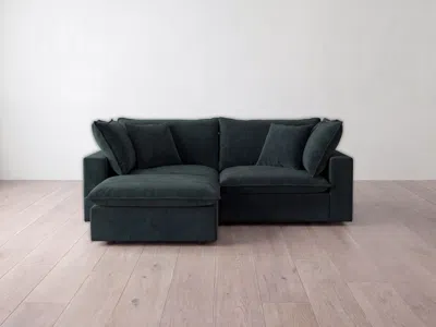 Albany Park Kova Pillow Modular 2-piece Sofa + Ottoman In Green