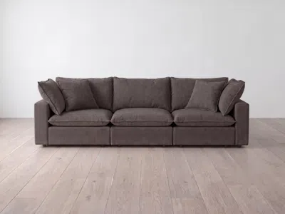 Albany Park Kova Pillow Modular 3-piece Sofa In Black