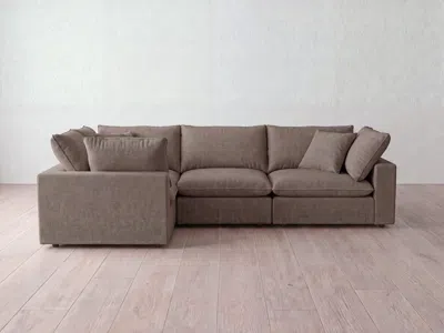 Albany Park Kova Pillow Modular 4-piece L-sectional In Gray