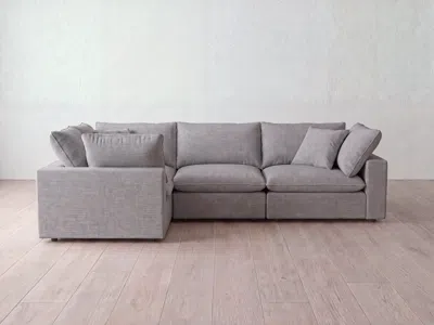 Albany Park Kova Pillow Modular 4-piece L-sectional In Gray