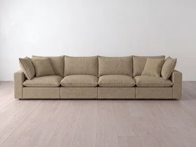 Albany Park Kova Pillow Modular 4-piece Sofa In Brown