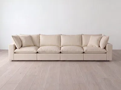 Albany Park Kova Pillow Modular 4-piece Sofa In Brown