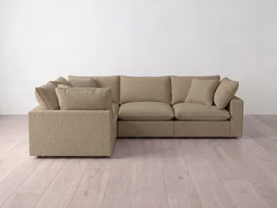 Albany Park Kova Pillow Modular 5-piece L-sectional In Brown
