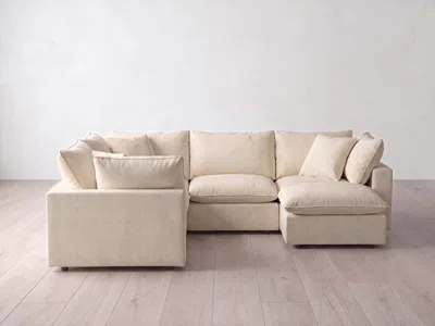 Albany Park Kova Pillow Modular 5-piece L-sectional + Ottoman In Neutral