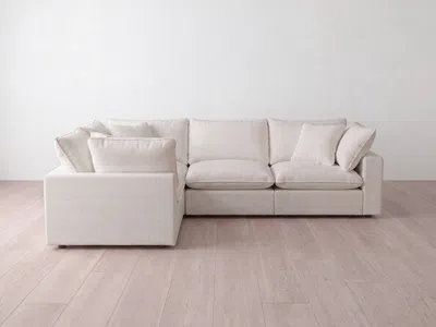 Albany Park Kova Pillow Modular 5-piece L-sectional In White