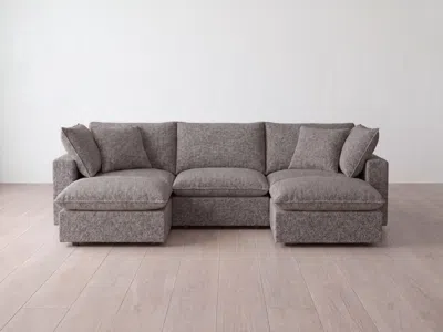 Albany Park Kova Pillow Modular 5-piece U-sectional In Gray