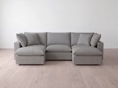 Albany Park Kova Pillow Modular 5-piece U-sectional In Gray