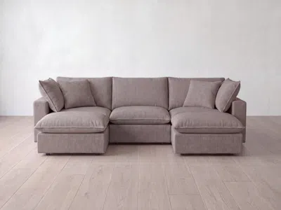 Albany Park Kova Pillow Modular 5-piece U-sectional In Pink