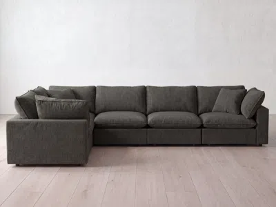 Albany Park Kova Pillow Modular 6-piece L-sectional In Black
