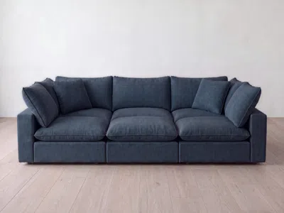 Albany Park Kova Pillow Modular 6-piece Pit Sectional In Blue