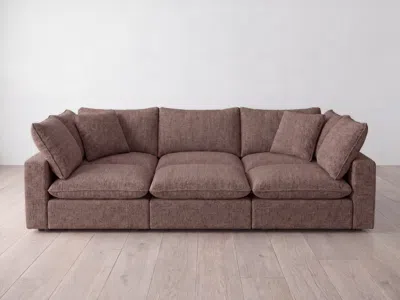 Albany Park Kova Pillow Modular 6-piece Pit Sectional In Brown