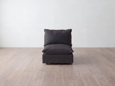 Albany Park Kova Pillow Modular Armless Chair In Black