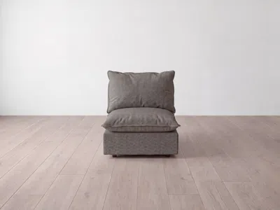 Albany Park Kova Pillow Modular Armless Chair In Brown
