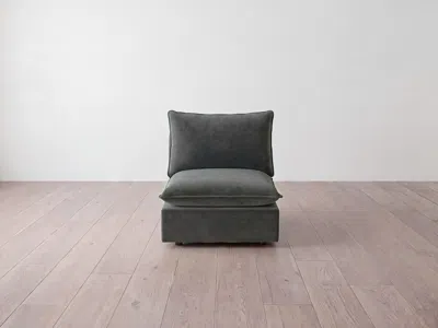 Albany Park Kova Pillow Modular Armless Chair In Green