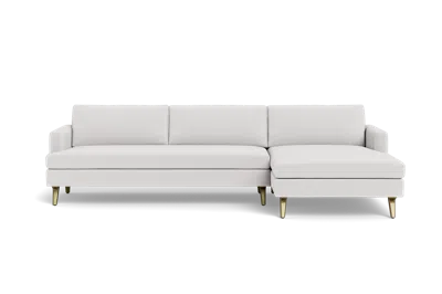 Albany Park Lido Chaise Sectional In White