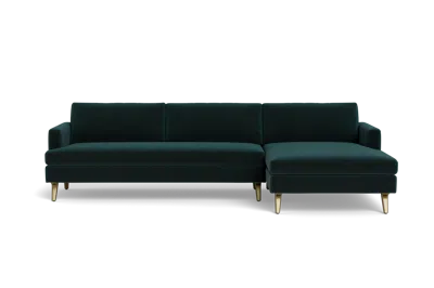 Albany Park Lido Chaise Sectional In Green