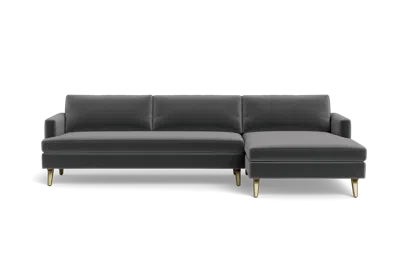 Albany Park Lido Chaise Sectional In Gray