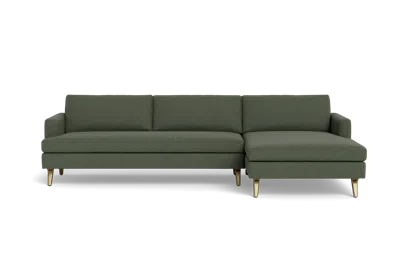 Albany Park Lido Chaise Sectional In Green