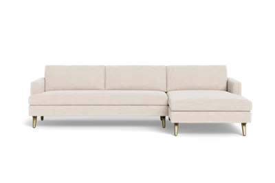 Albany Park Lido Chaise Sectional In White