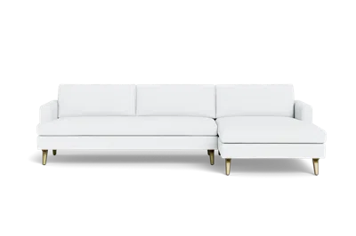 Albany Park Lido Chaise Sectional In White