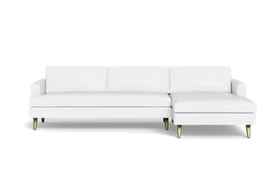 Albany Park Lido Chaise Sectional In White