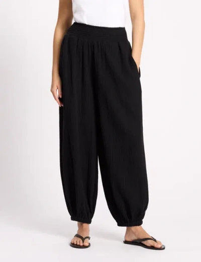 Albaray Cheesecloth Hareem Trouser In Black