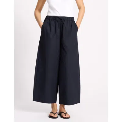 Albaray Drawstring Waist Barrel Leg Trouser In Blue