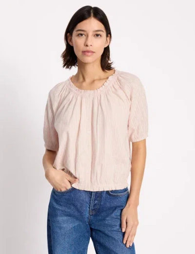 Albaray Embroidered Scoop Neck Blouse In Pink
