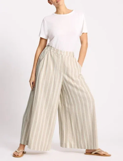 Albaray Linen Stripe Culotte In White