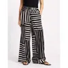 Albaray Patchwork Stripe Trouser In Multi