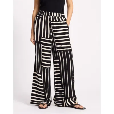 Albaray Patchwork Stripe Trouser In Multi