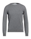 Albas Man Sweater Grey Size 48 Wool In Grey