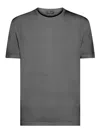 Albeni 1905 Anthracite Merino Wool T-shirt In Grey