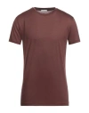 Albeni 1905 Man T-shirt Cocoa Size 3xl Merino Wool In Brown