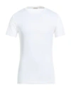 Albeni 1905 Man T-shirt Cream Size 3xl Merino Wool In White