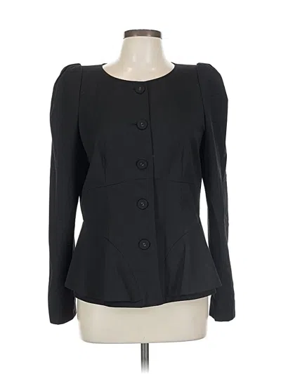 Pre-owned Albert Nipon Blazer Jacket In Black