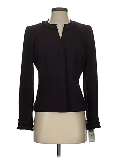 Pre-owned Albert Nipon Blazer Jacket In Black
