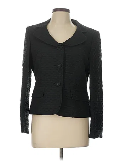 Pre-owned Albert Nipon Blazer Jacket In Black
