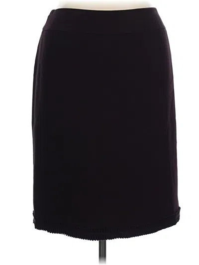 Pre-owned Albert Nipon Casual Skirt In Black
