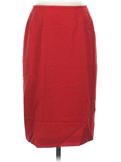Pre-owned Albert Nipon Casual Skirt In Red