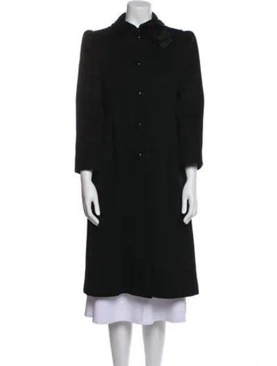 Pre-owned Albert Nipon Coat In Black