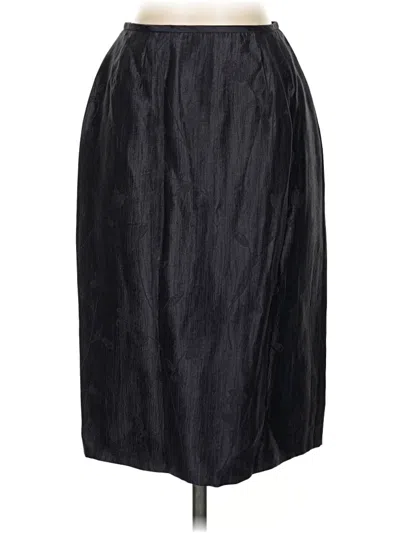 Pre-owned Albert Nipon Formal Skirt In Black